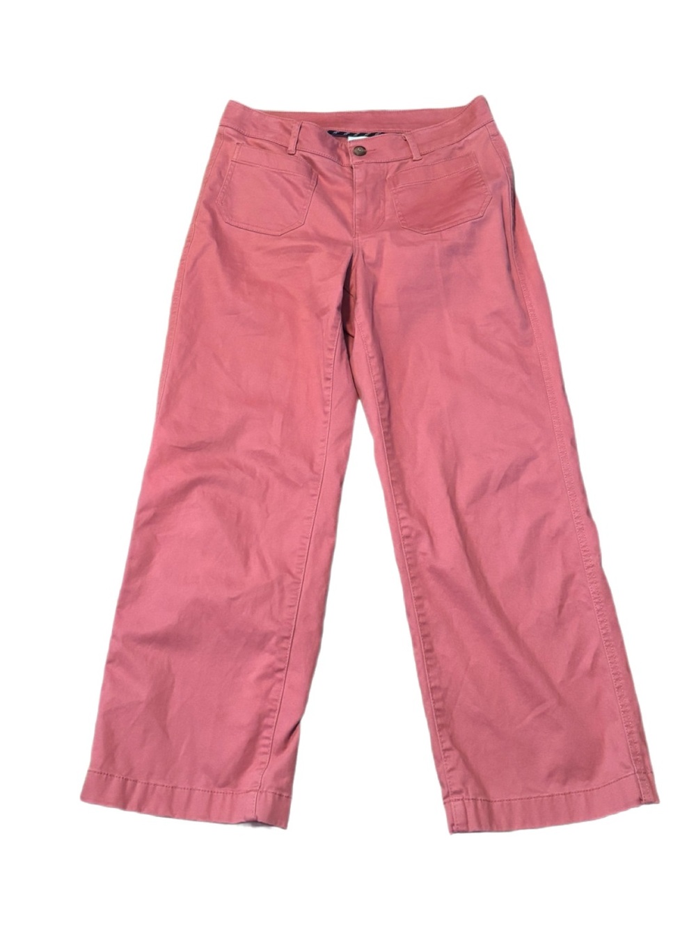 L.L. Bean Comfort Stretch Patch Pocket Chino Pants Pink 8P EUC